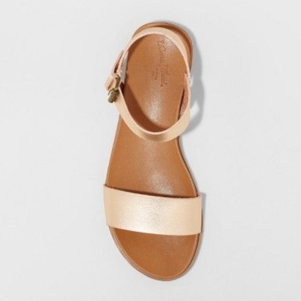 Rose gold sandals